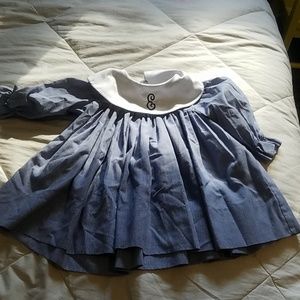 Smocked bib dress